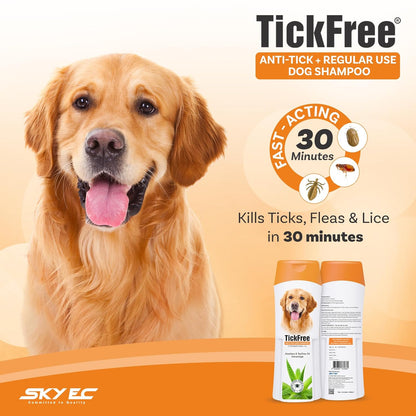 Sky Ec TickFree Anti-Tick Dog Shampoo, 200ml