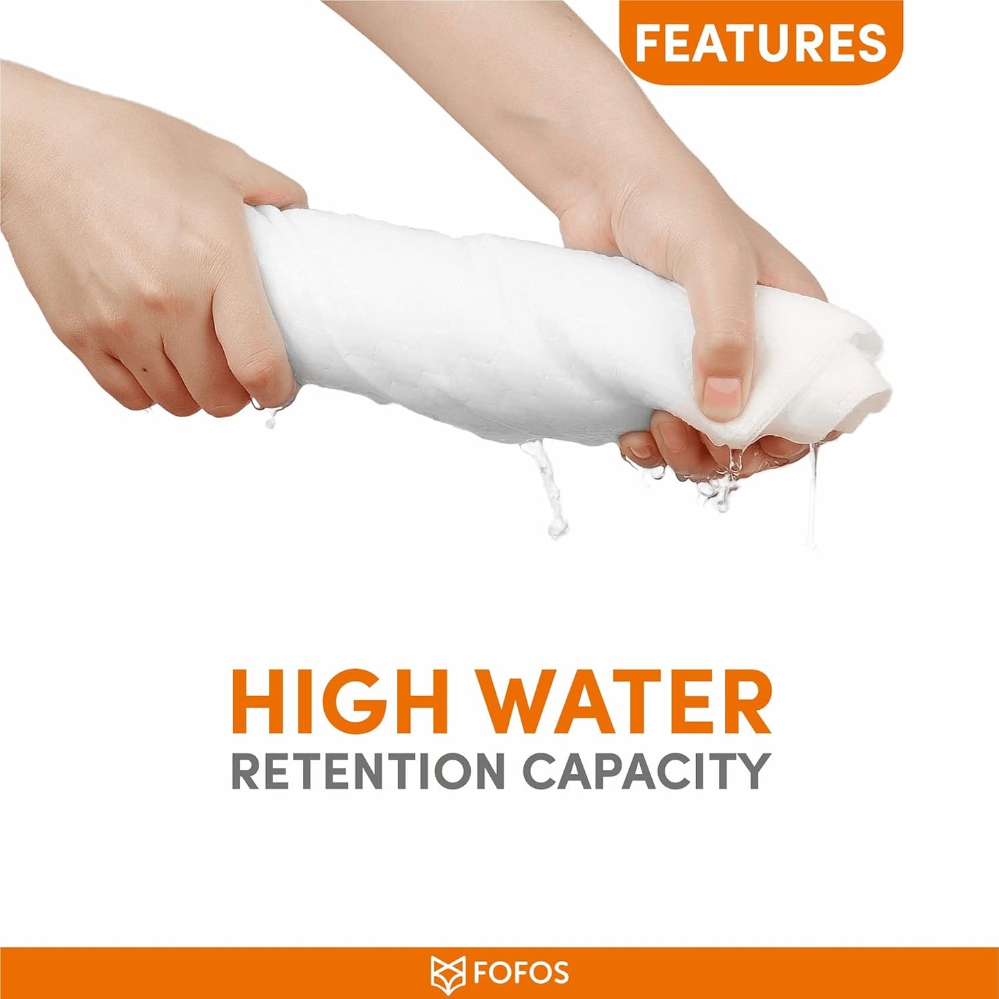 FOFOS Disposable Pet Towel - Super Absorbent, High Water Retention, Quick Dry Dog Bath Towel for Dogs And Cats