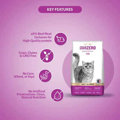 Signature Grain Zero Tuna Adult All Breed Adult Cat Dry Food 1.2kg