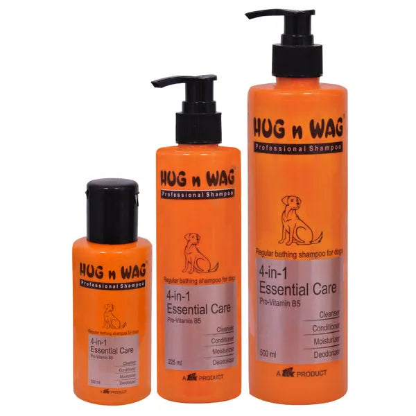 Ttk Hug n Wag4-in-1 Essential Care Shampoo for Dogs 225ml
