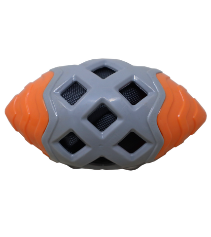 Plushmate Crackle Rugby Chew Toy for Dogs, Interactive Toy for Dogs for Fun Training Teeth Cleaning | Durable, Fetch & Chew Safe Play Toy