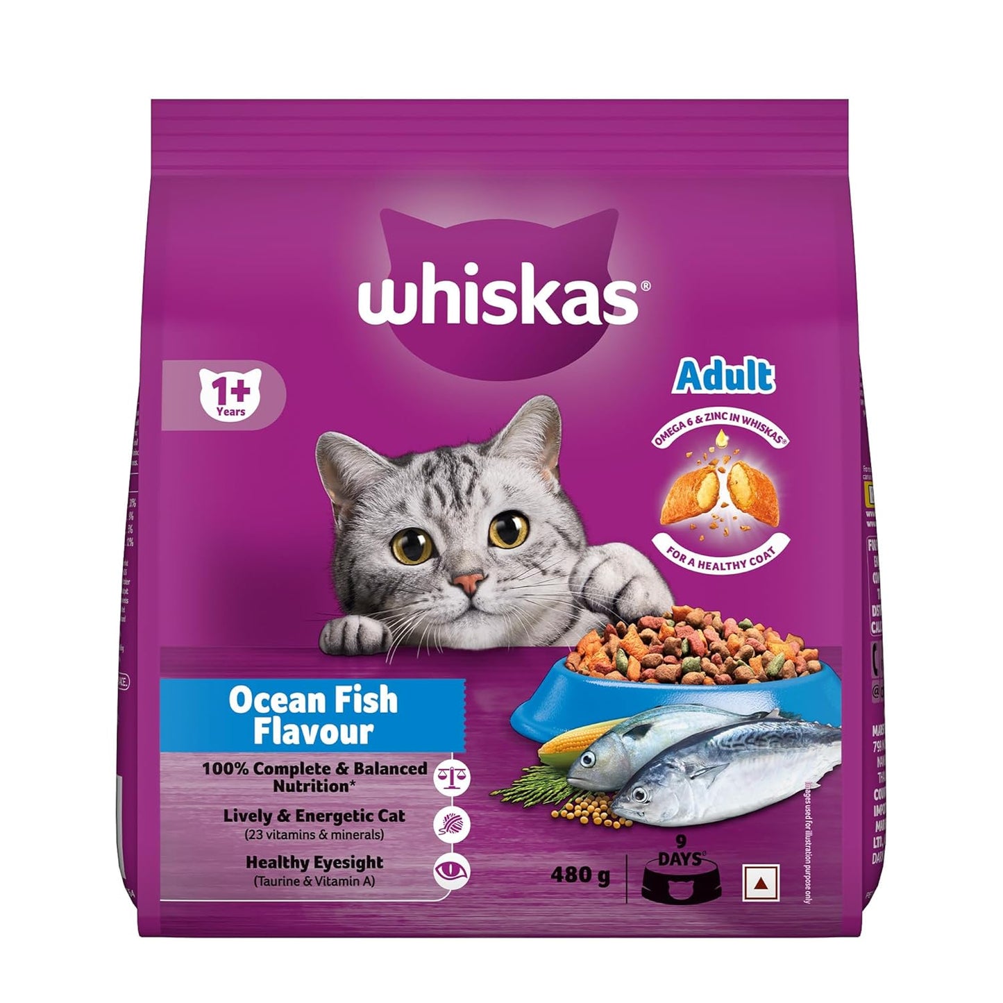 Whiskas Ocean Fish Adult 1+ years Cat Dry Food