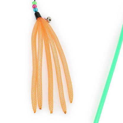 BasilCat Teaser Stick with Strings & Bell