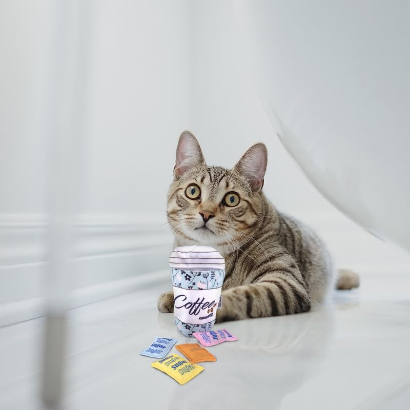 Fofos Dreamland Coffee Toy Pack Interactive 5 in 1 Cat Toy