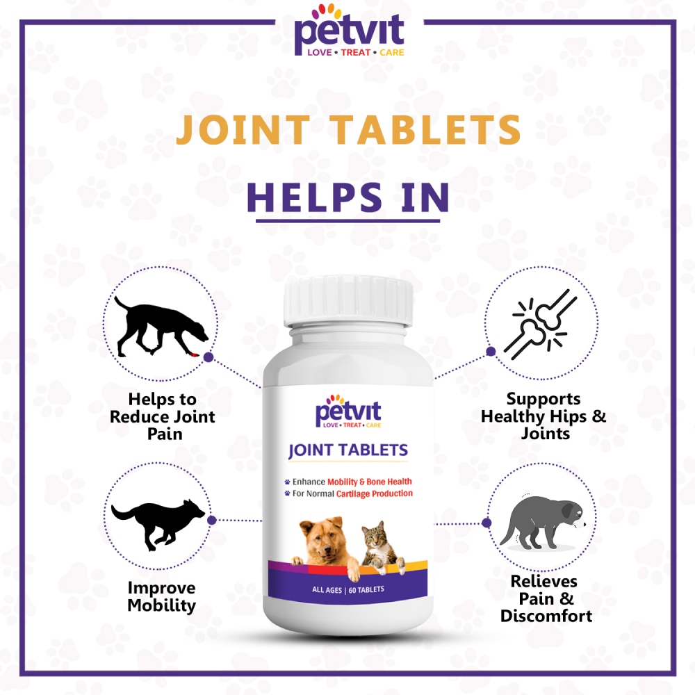 Petvit Joint Tablets for Dogs and Cats