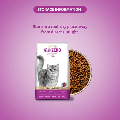 Signature Grain Zero Tuna Adult All Breed Adult Cat Dry Food 1.2kg