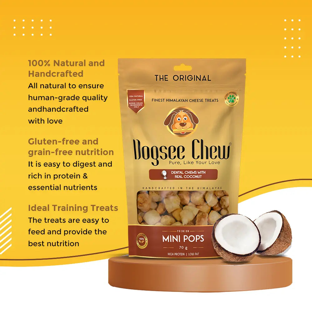 Dogsee Chew Coconut Mini Pops Dog Treats