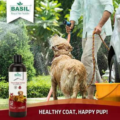 Basil Herbal No Ticks Dog Shampoo 250ml