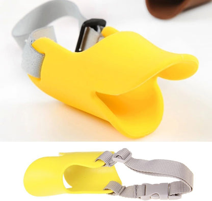 Silicone Duck Muzzle  Anti-Bite, Anti-Bark, Anti-Chew Dog Mouth Cover with Adjustable Strap For Dogs