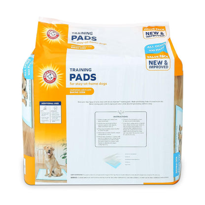 Arm & Hammer Puppy Training Pads with Attraction, Leak-Proof and Odor Control, Quilted 5-Layer Design for All Dog Breed