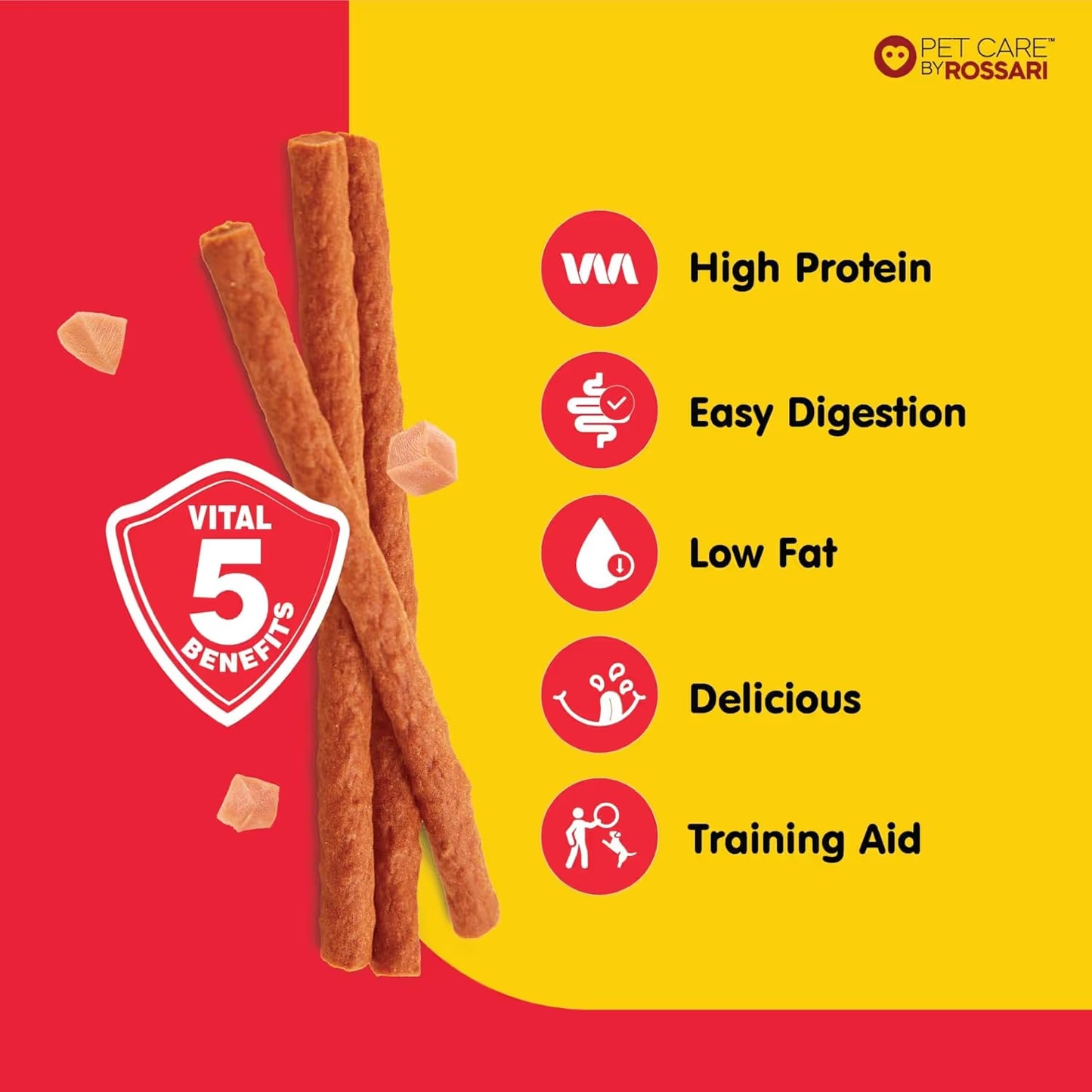 Zippy Chicken Stix Dog Treats for Dog, Chicken Flavor 100g