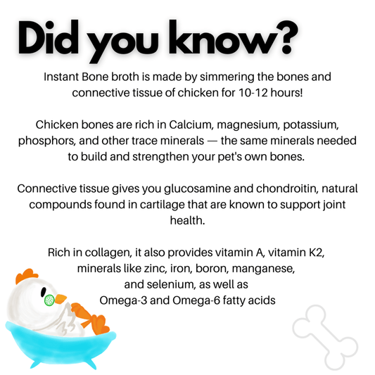 Doggos Instant Chicken Bone Broth with Carrot for Dogs and Cats