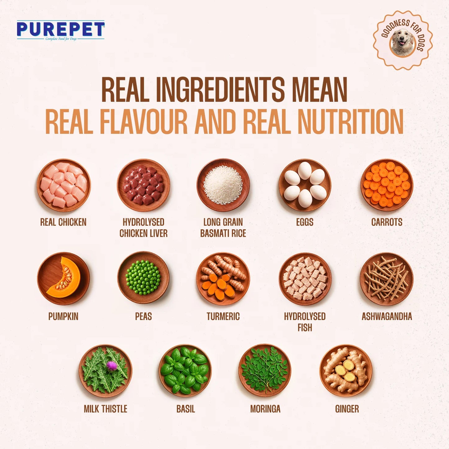 Purepet Chicken and Pumpkin Biryani Fresh Food for Dogs