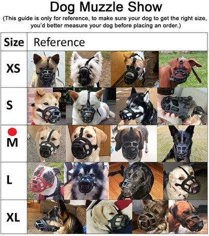 Anti-bite Muzzles with Adjustable Safety Strap Plastic For Dogs