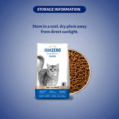 Signature Grain Zero Seafood Adult All Breed Adult Cat Dry Food 1.2kg