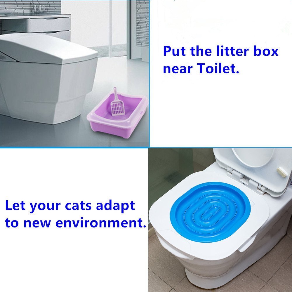 Pets Empire Pet Cat Toilet Training Kit  Suitable For All Cats Above 3 Months