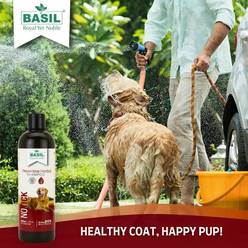 Basil Oat & Aloe Moisturising Shampoo for Dogs and Cats 250ml