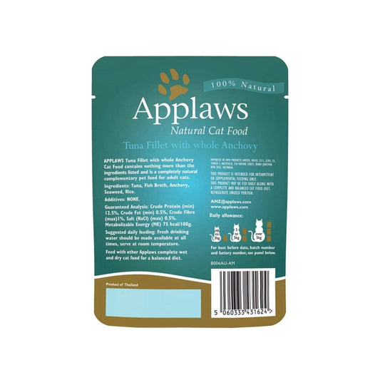 Applaws Tuna Fillet with Whole Anchovy Cat Wet Food
