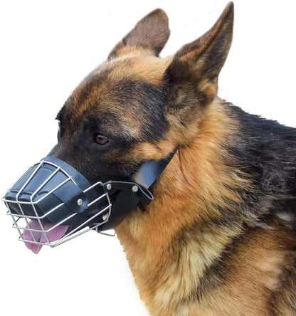 Adjustable Strap Iron Wire Muzzle For Dogs