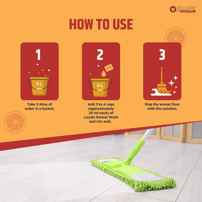 Lozalo Kennel Wash Liquid, Natural Flavor 500ml