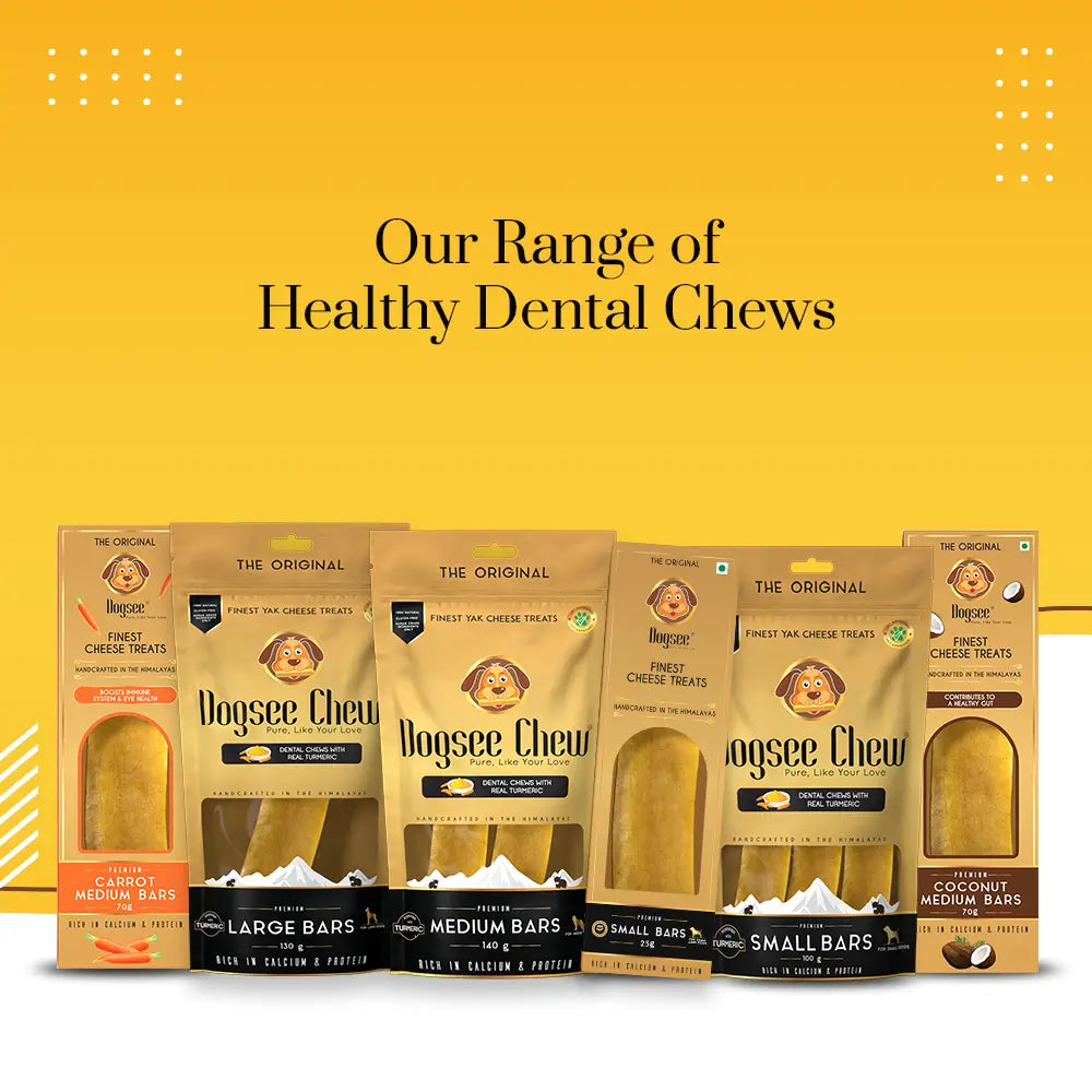 Dogsee Chew 100% Natural Yak Milk Bars Medium Breed Dog Treats