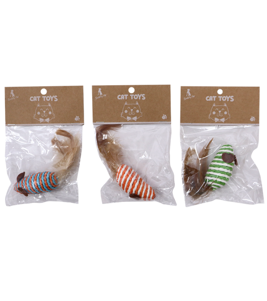 Sisal Toys Rat Multipurpose Interactive Mouse Toy for Cats