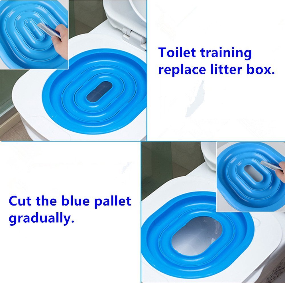 Pets Empire Pet Cat Toilet Training Kit  Suitable For All Cats Above 3 Months
