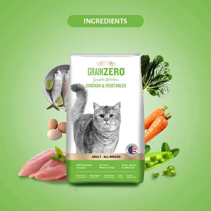 Signature Grain Zero Chicken & Vegetable Adult All Breed Adult Cat Dry Food 1.2kg