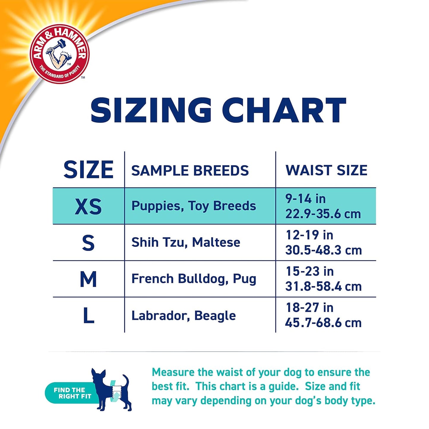 Arm & Hammer Adjustable Male Dog Diapers for Pets, Size-Large