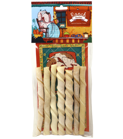 Ranch White Twisted Sticks for Dogs