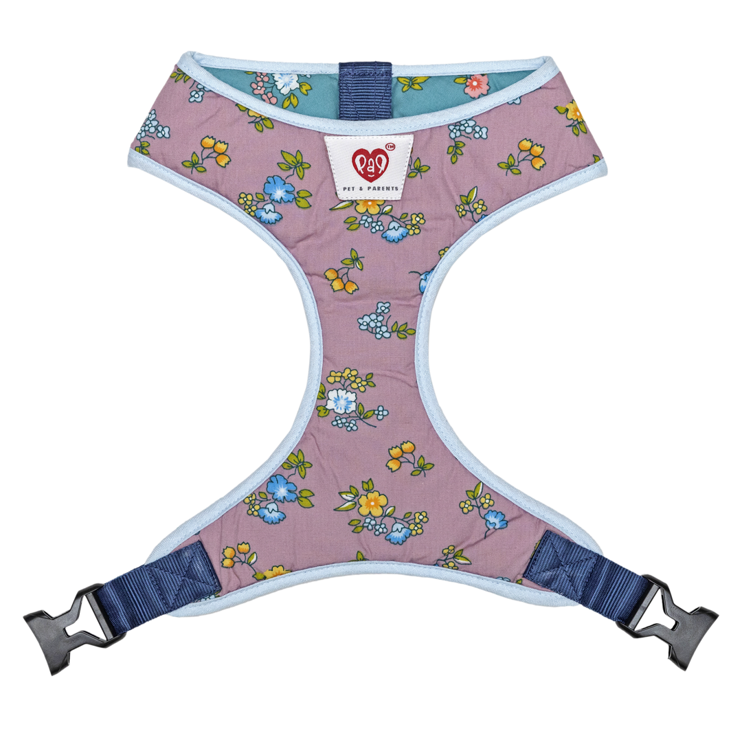 Pet And Parents Dainty Floral Reversible Harness for Dogs
