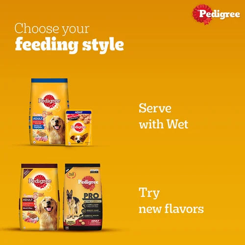 Pedigree Chicken and Vegetables Adult Dog Dry Food
