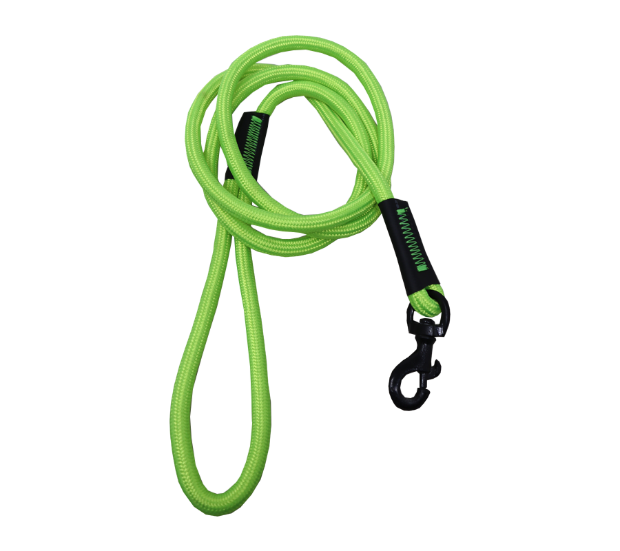 Ranch High Density Black Hook Rope Leash For Dogs