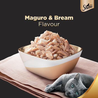 Sheba Maguro & Bream Fish Mix Premium Cat Wet Food