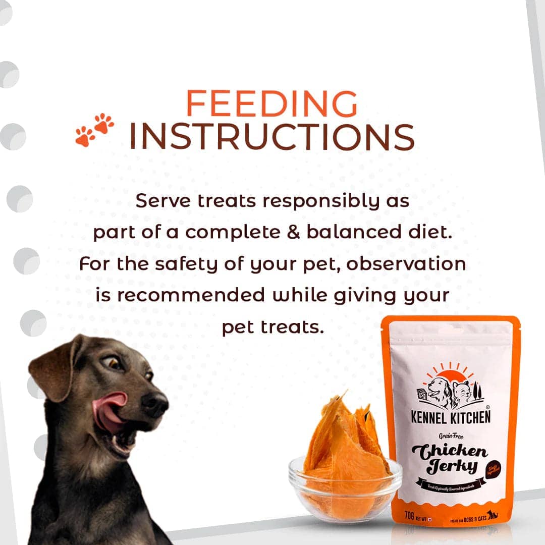 Kennel Kitchen Air Dried Chicken Jerky Dog and Cats Treats
