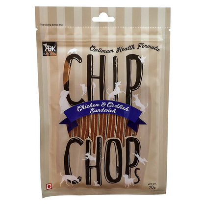 Chip Chops Chicken and Codfish Sandwich Dog Treats