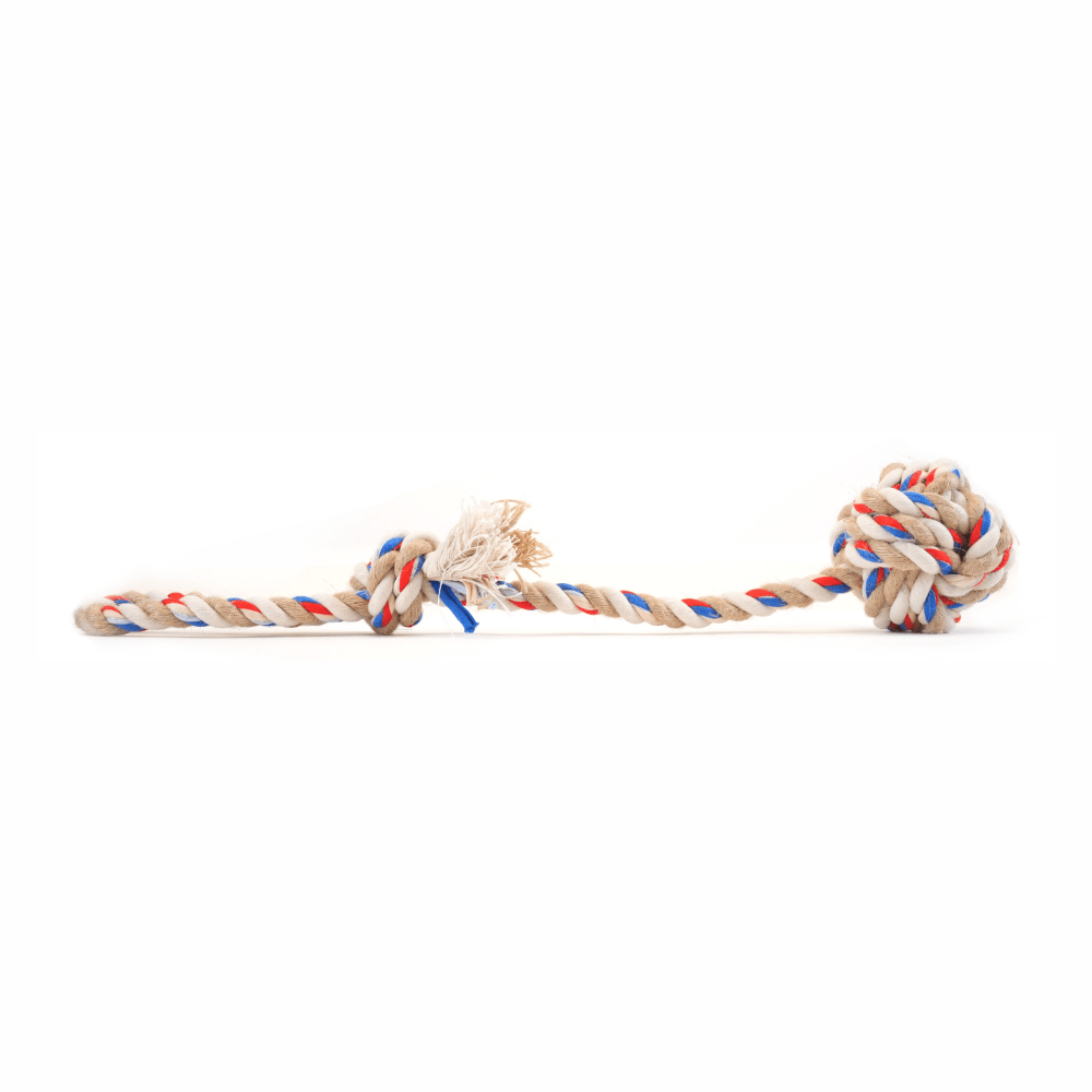 Fofos Flossy Rope Toy with Ball for Dogs