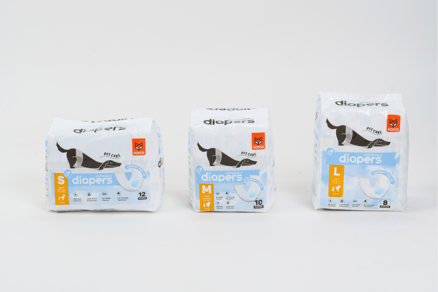 Fofos Diaper for Male Dog (20x25cm)