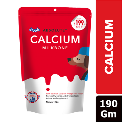 Drools Absolute Calcium Bone Pouch for Dogs 190 Gram
