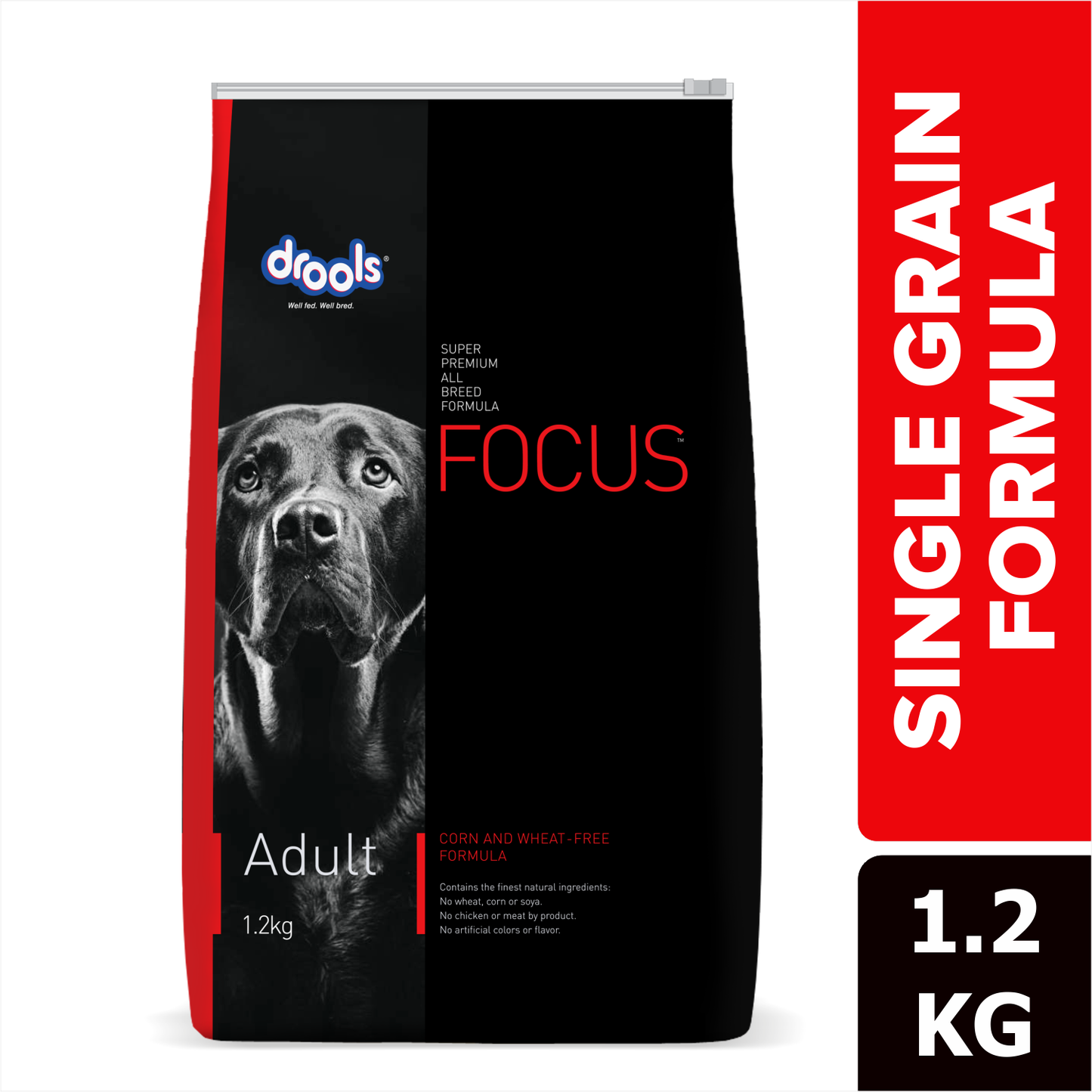 Drools Focus Super Premium Adult Dog Dry Food | Corn & Wheat Free Formula