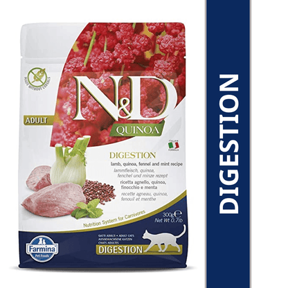 Farmina N&D Quinoa Lamb Mint & Fennel Grain Free Digestion Adult Dry Cat Food