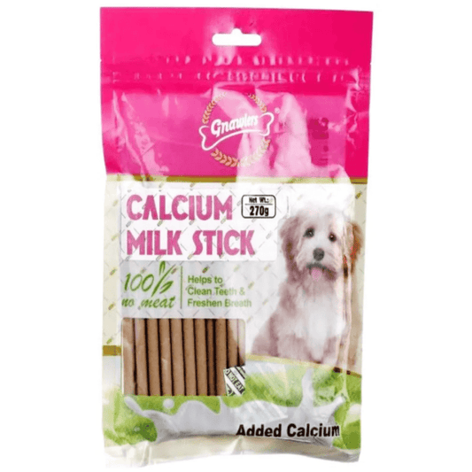 Gnawlers Calcium Milk Stick Dog Treat
