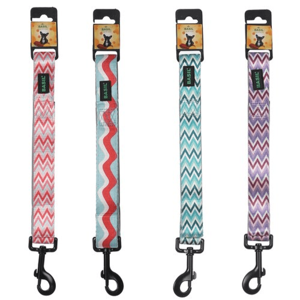 Basil Printed Leash for Dogs and Cats (Blue)