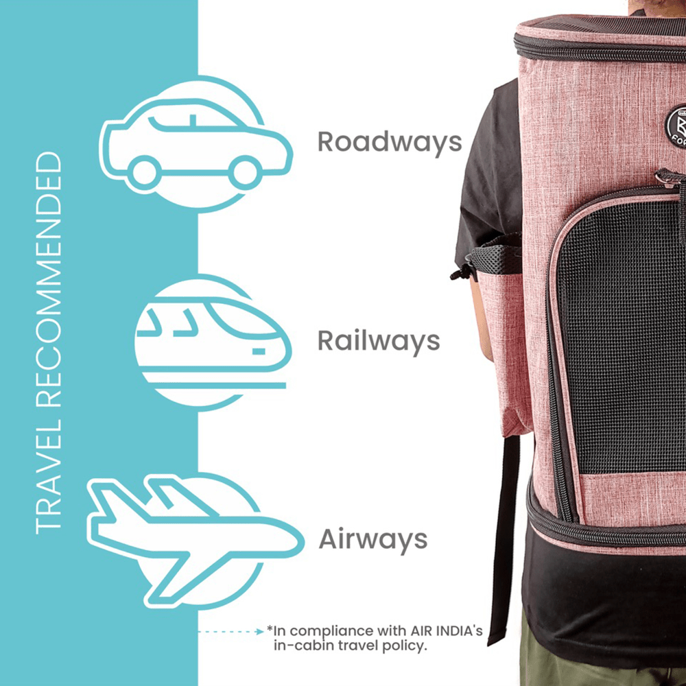 Fofos Comfort Premium Outdoor Carrier for Dogs and Cats