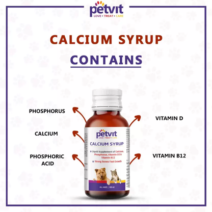 Petvit Calcium Syrup for Dogs