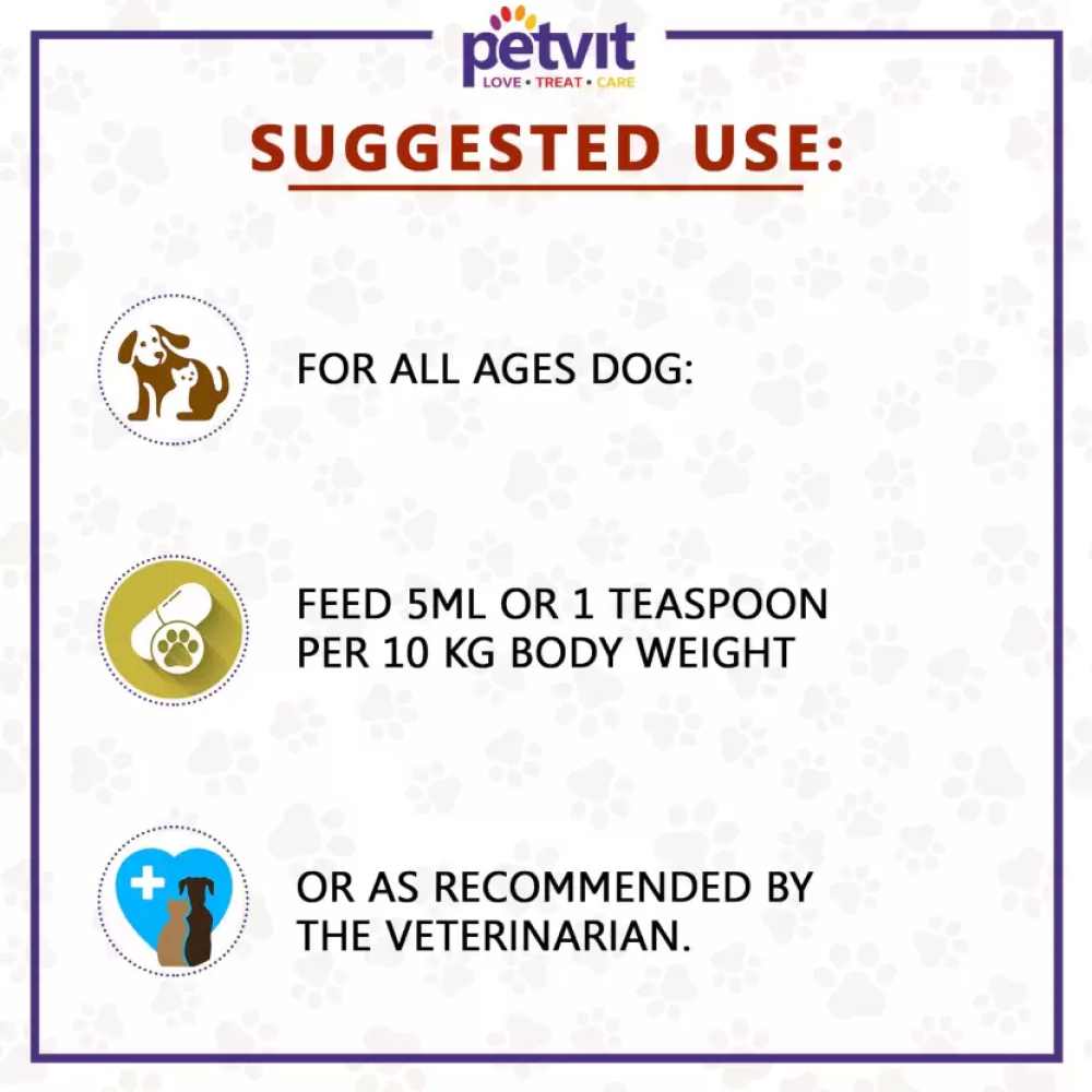 Petvit Calcium Syrup for Dogs
