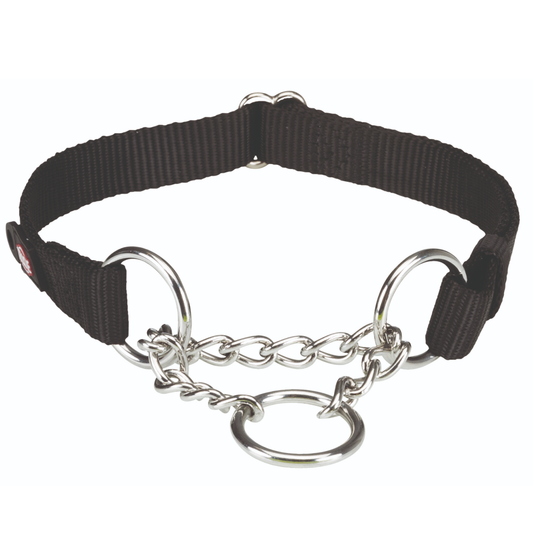 Trixie Premium Stop the pull Collar for Dogs (Jet Black)