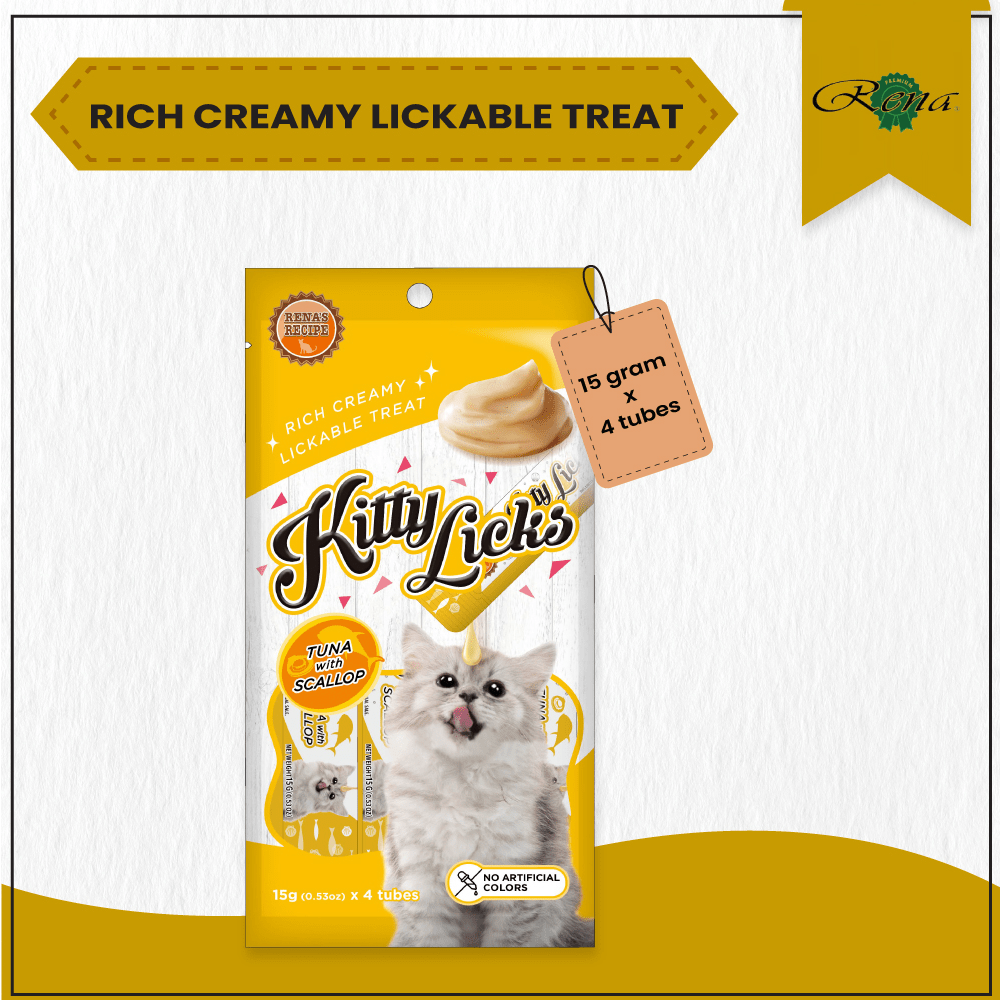 Me O Creamy Chicken & Liver and  Kitty Licks Tuna Scallop Cat Treats Combo