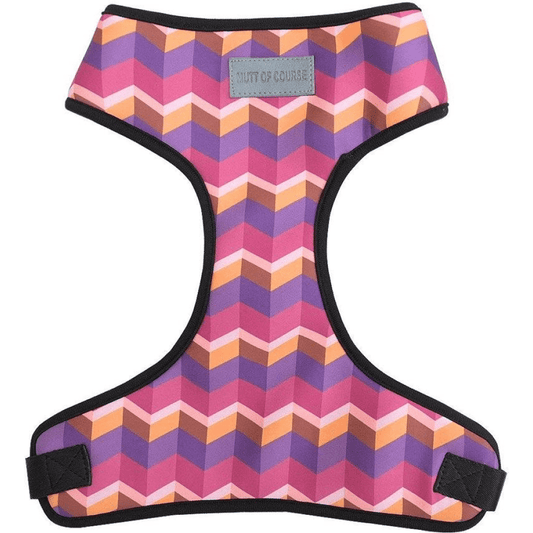 Mutt of Course Dark Geometrical Dog Harness