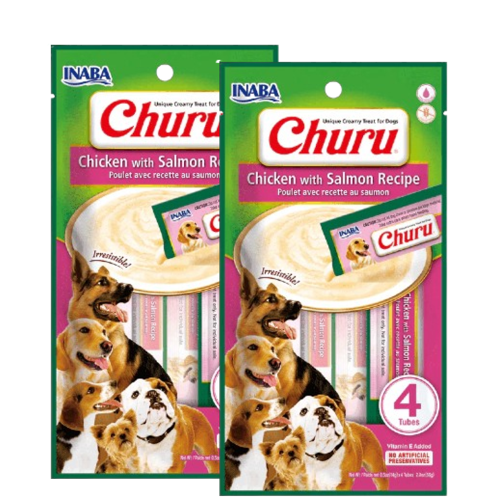 INABA Churu Chicken with Salmon Flavour Dog Treats